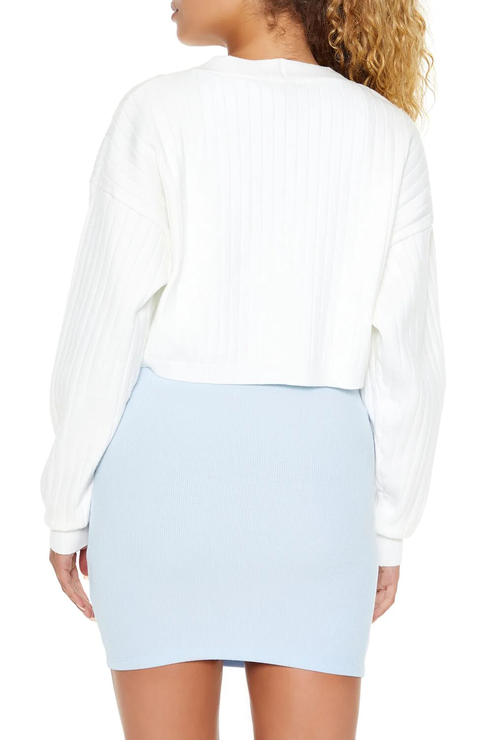 Cropped Cardigan Sweater - Image 5