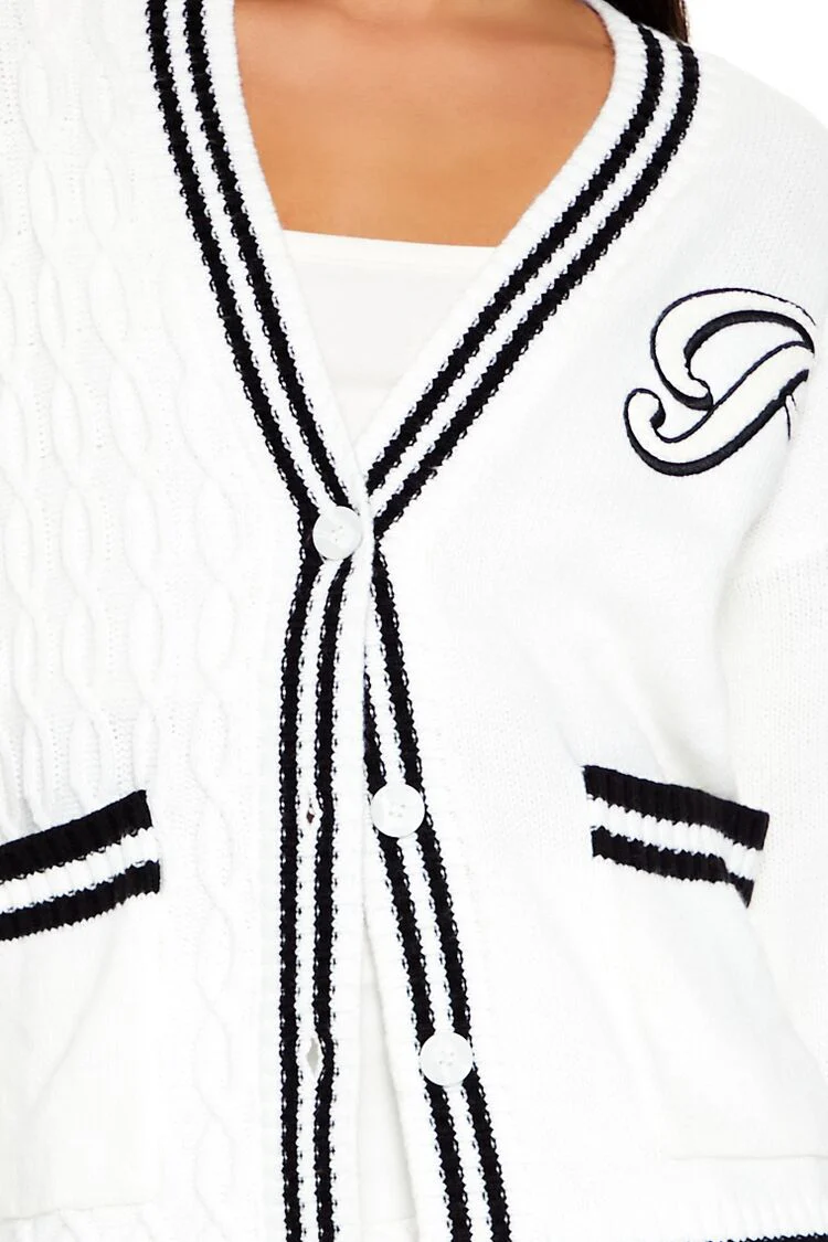 Paris Cable Knit Cardigan Sweater - Image 3