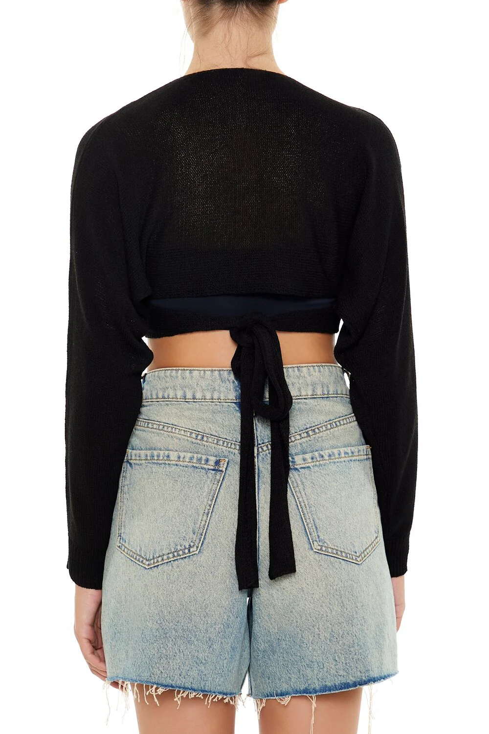 Tie-Back Crossover Sweater - Image 5