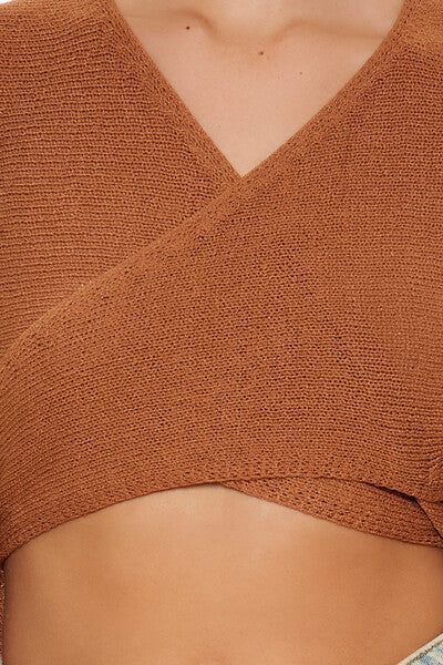 Tie-Back Crossover Sweater - Image 8