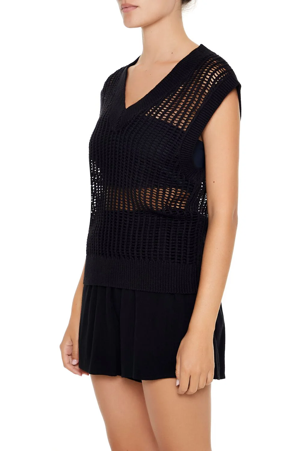 Netted Sweater Vest - Image 4