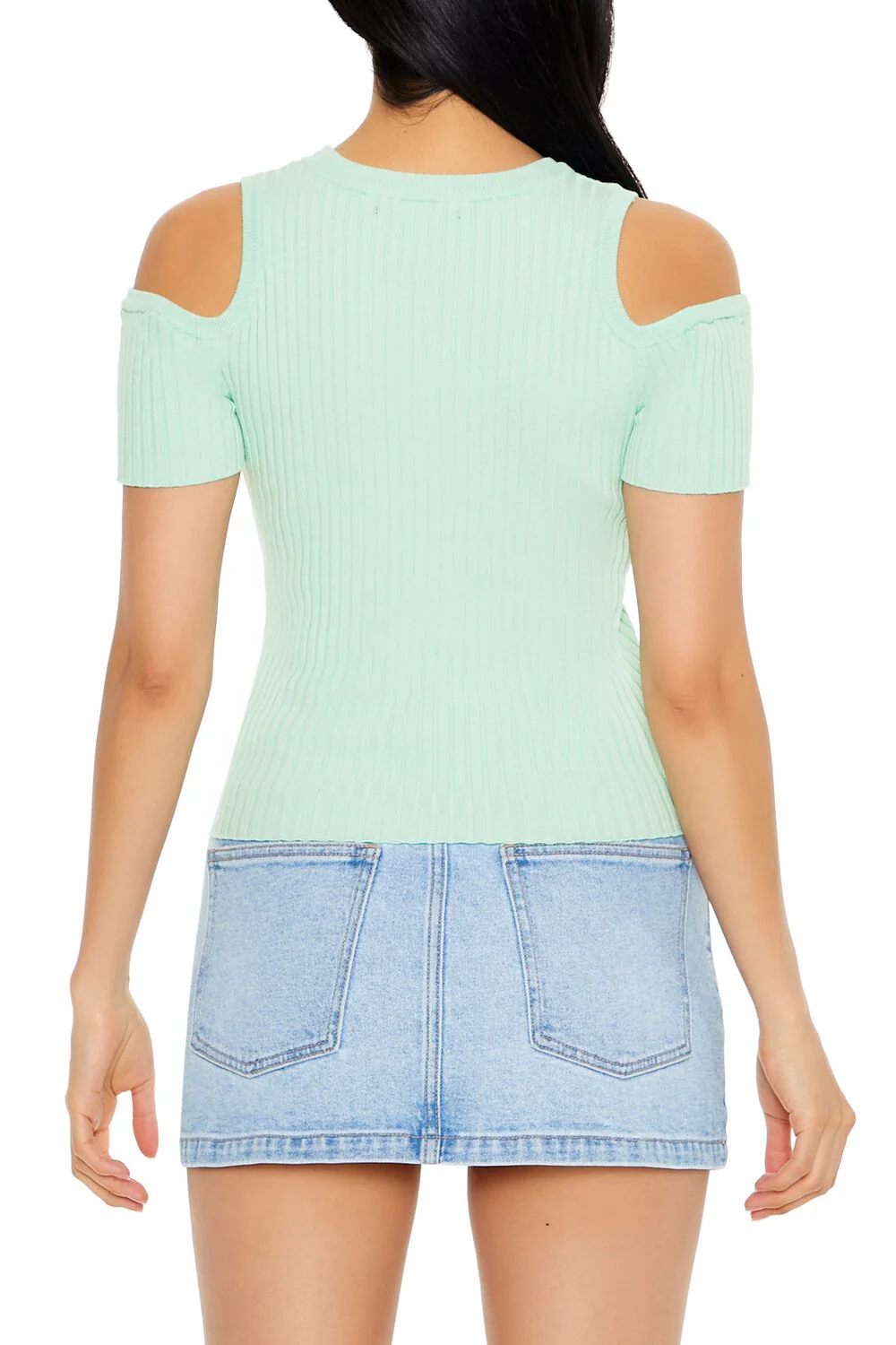 Open-Shoulder Sweater-Knit Top - Image 6
