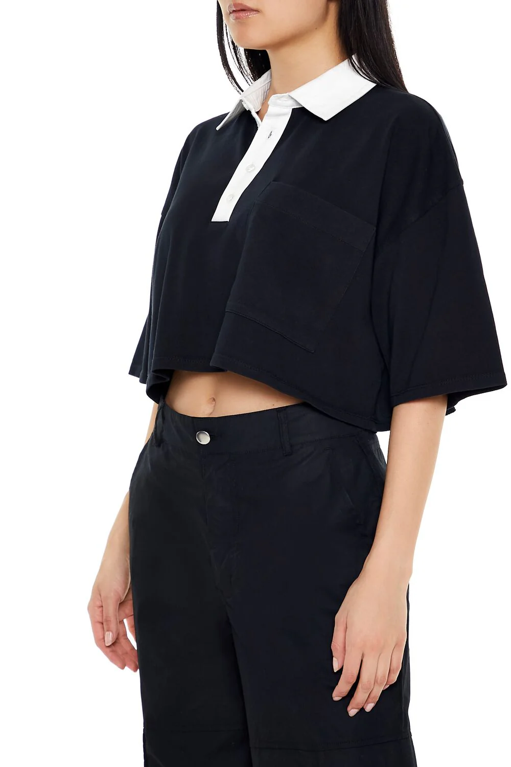 Cropped Rugby Shirt - Image 4