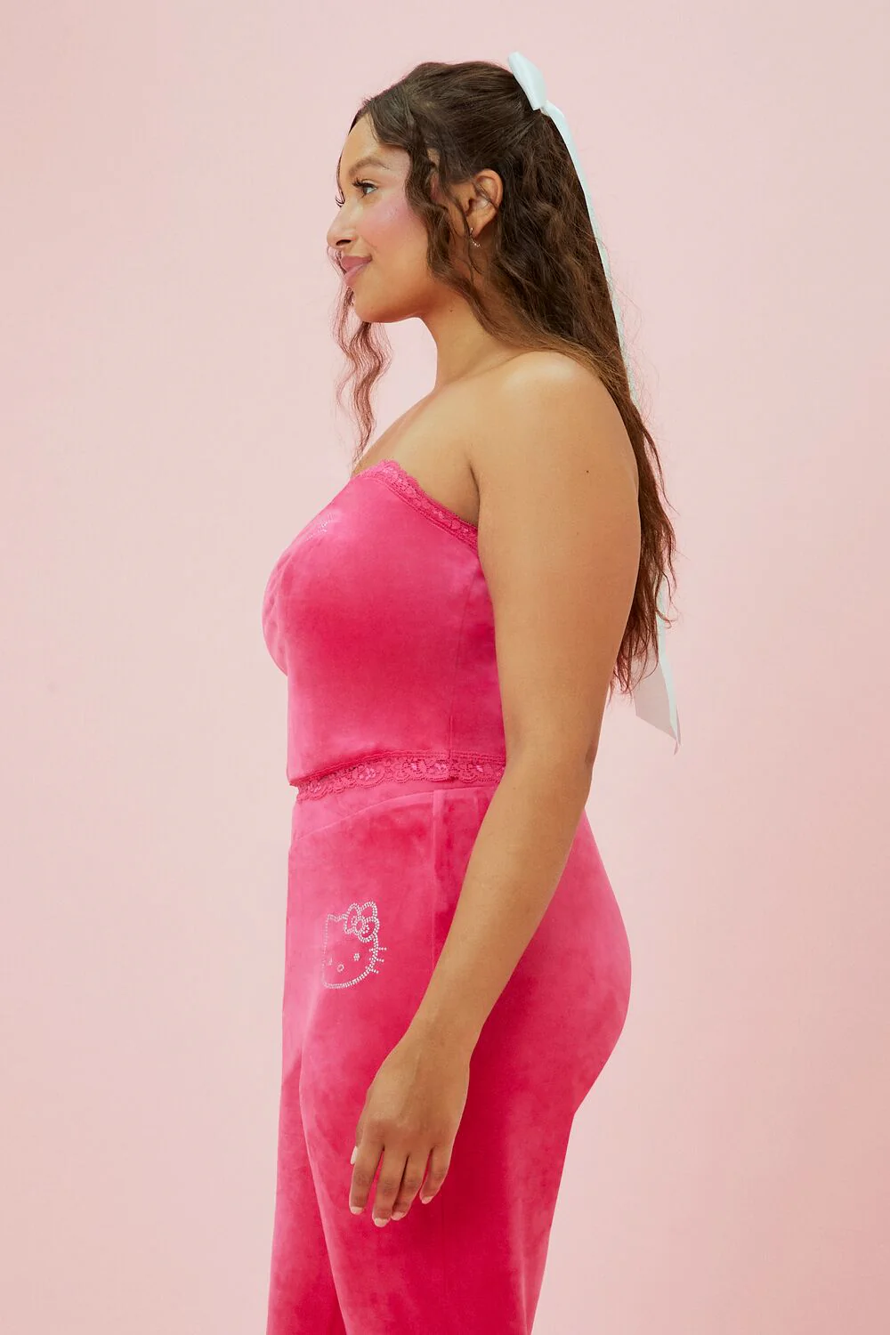 Plus Size Hello Kitty Velour Tube Top - Image 9