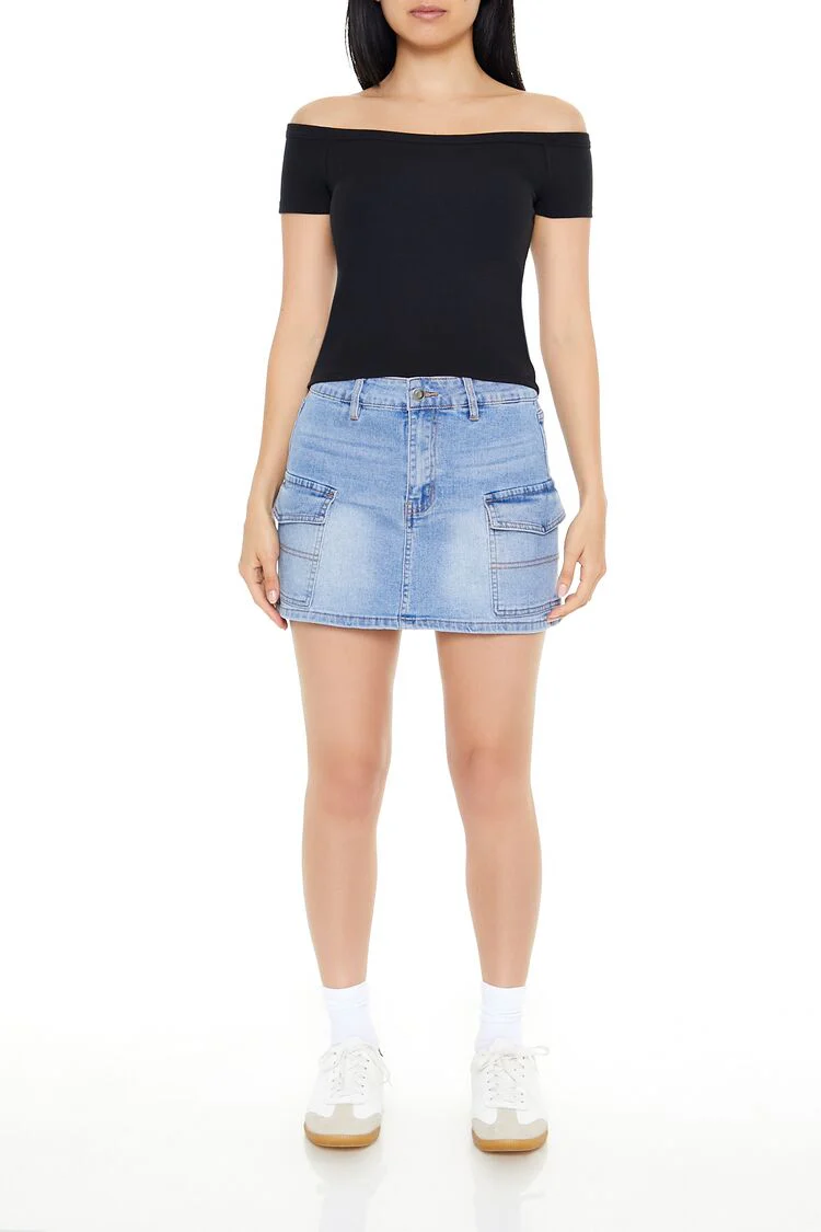 Off-the-Shoulder Crop Top - Image 2