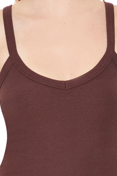 Ribbed Knit V-Neck Cami - Image 2