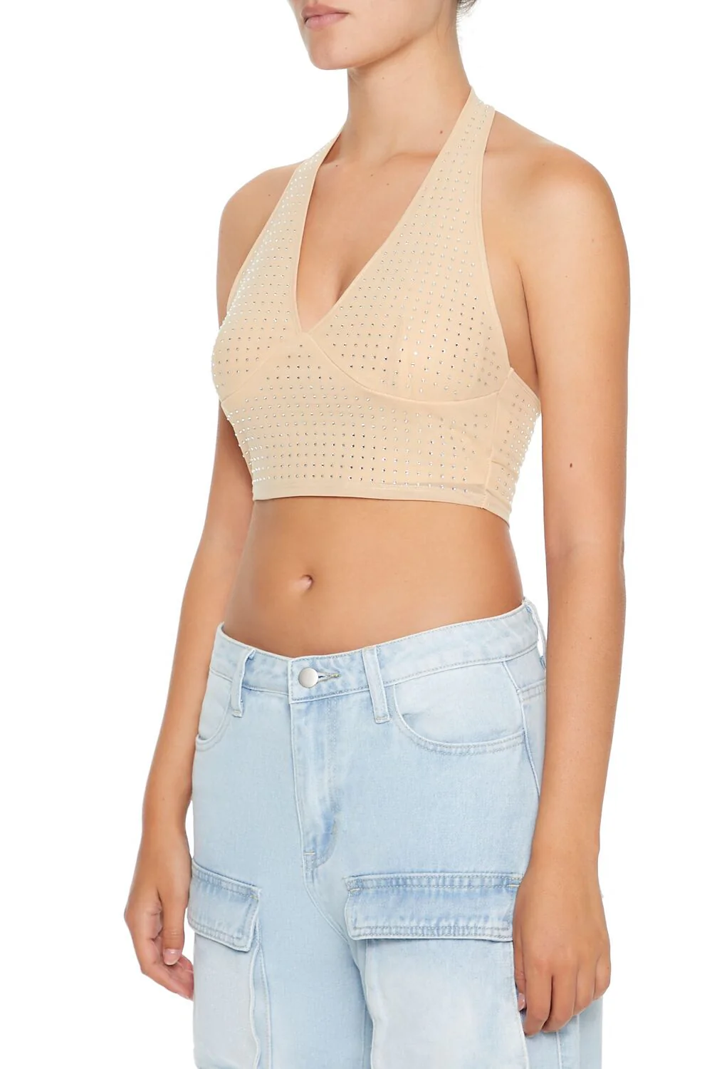Sequin Halter Crop Top - Image 12
