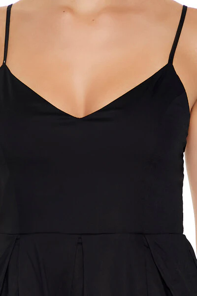 Pleated Flounce Cami Mini Dress - Image 5