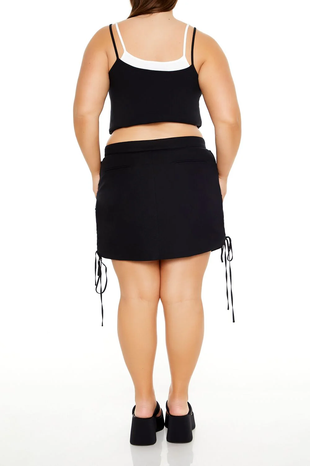 Plus Size Lace-Up Mini Skirt - Image 5