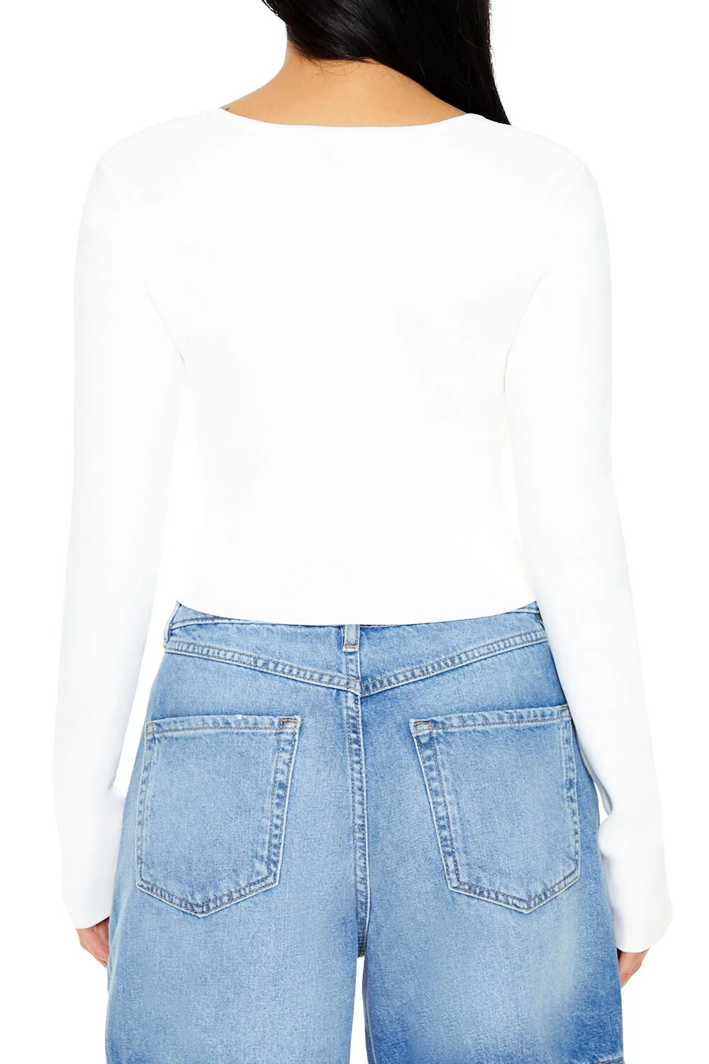 Ribbed Sweater-Knit Crop Top - Image 6