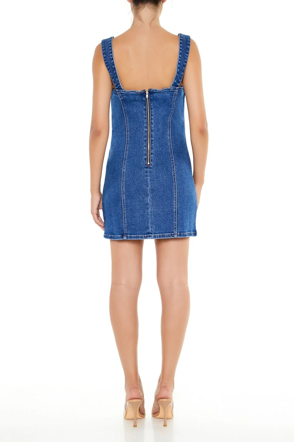 Bodycon Denim Mini Dress - Image 5