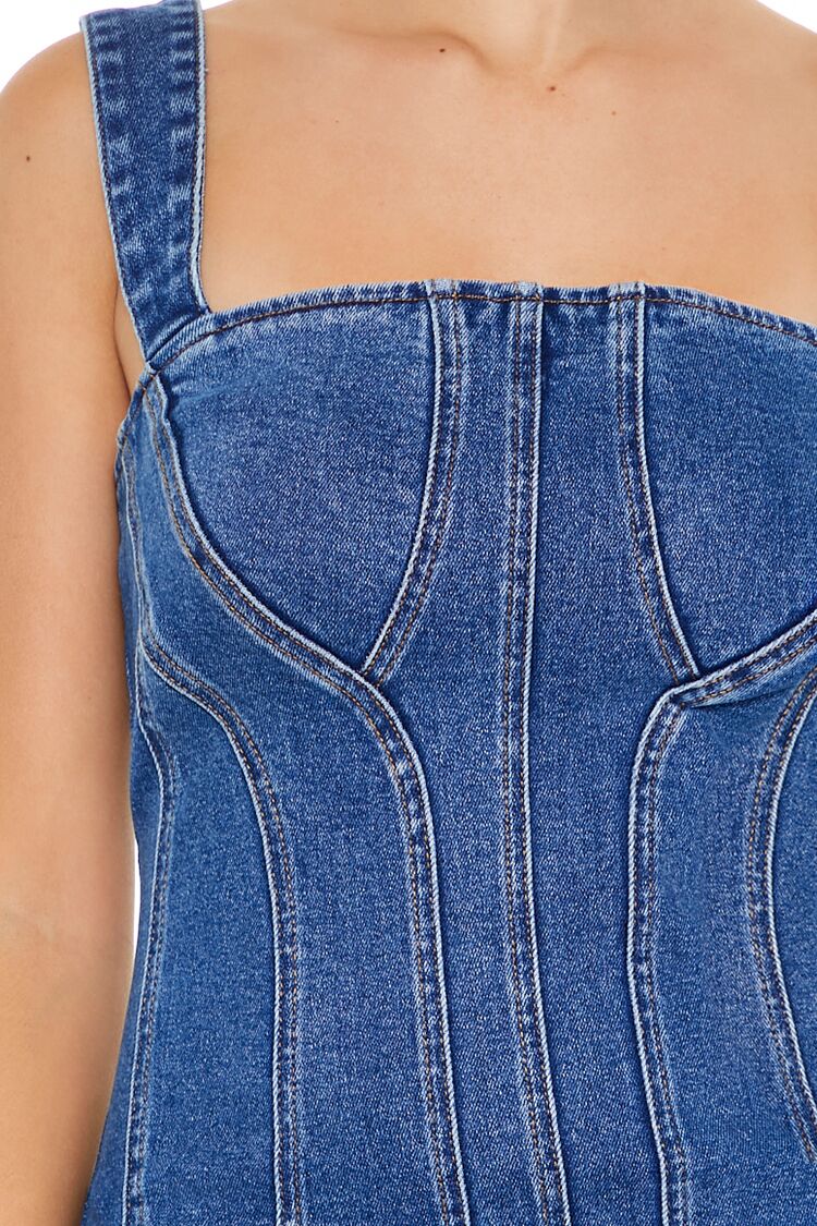 Bodycon Denim Mini Dress - Image 6