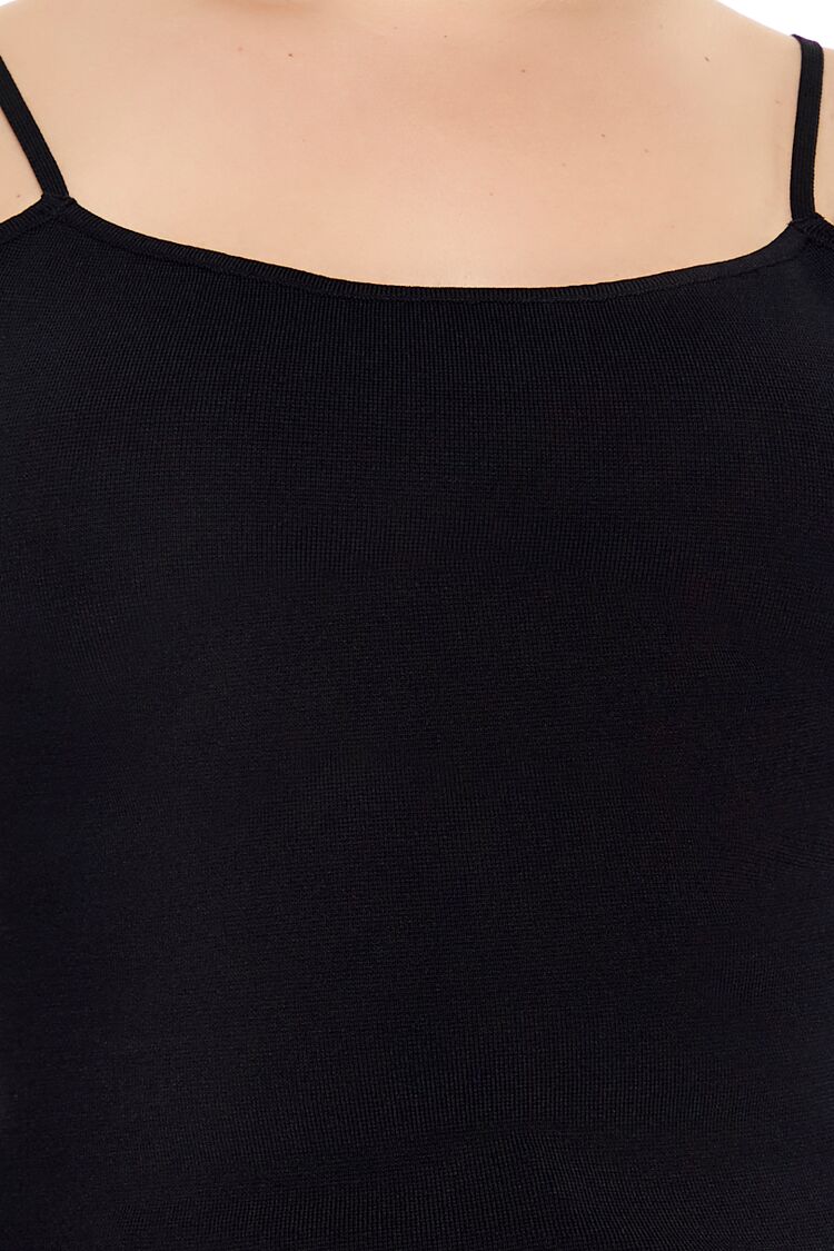 Plus Size Lace-Up Sweater-Knit Cami - Image 3