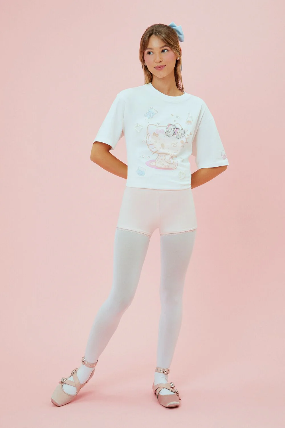 Hello Kitty Rhinestone Tee - Image 2
