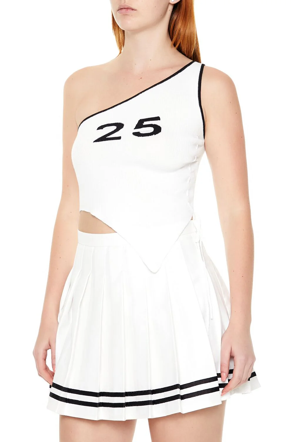 Sweater-Knit One-Shoulder Top - Image 4
