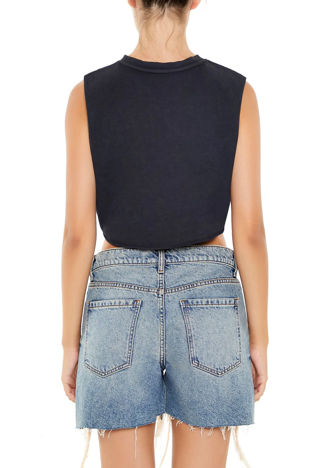 Cropped Raw-Cut Muscle Tee - Image 6