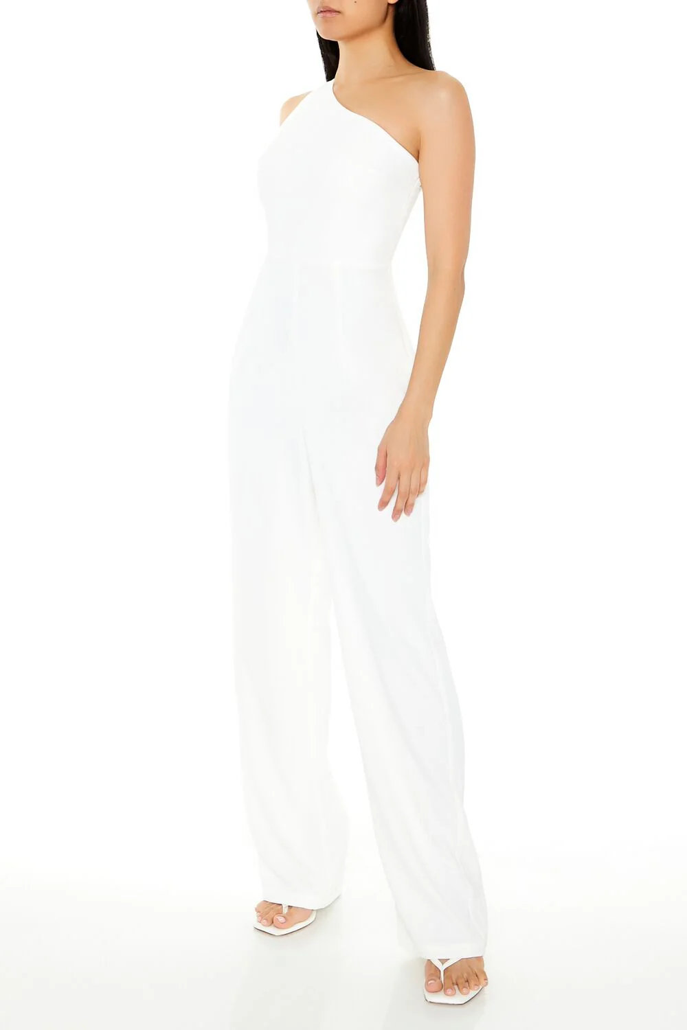 One-Shoulder Straight-Leg Jumpsuit - Image 3