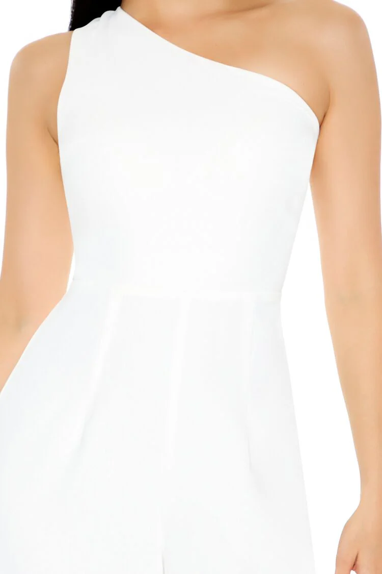 One-Shoulder Straight-Leg Jumpsuit - Image 6