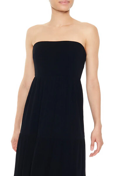 Strapless Tie-Back Maxi Dress - Image 2
