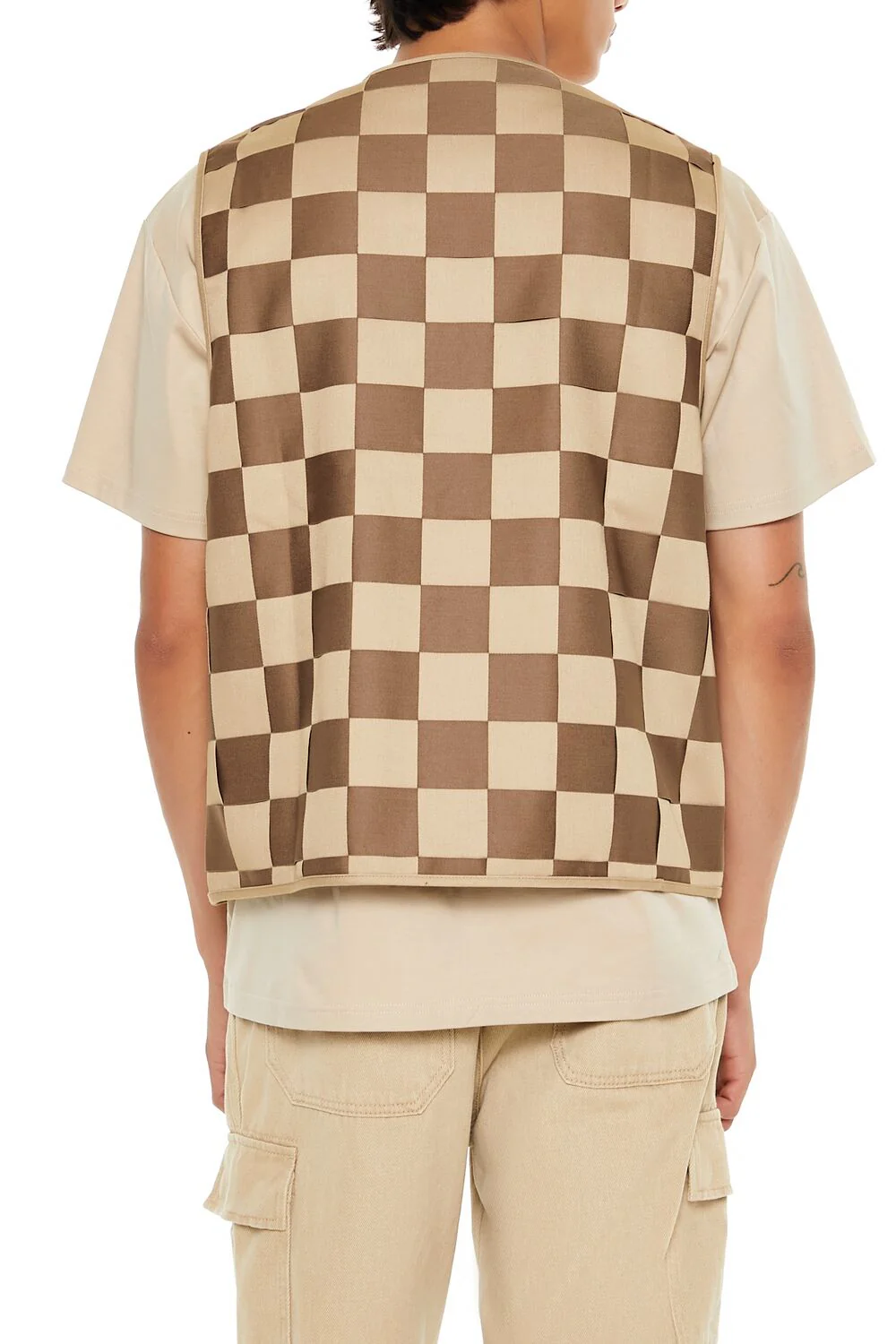 Checkered Cargo Vest - Image 10