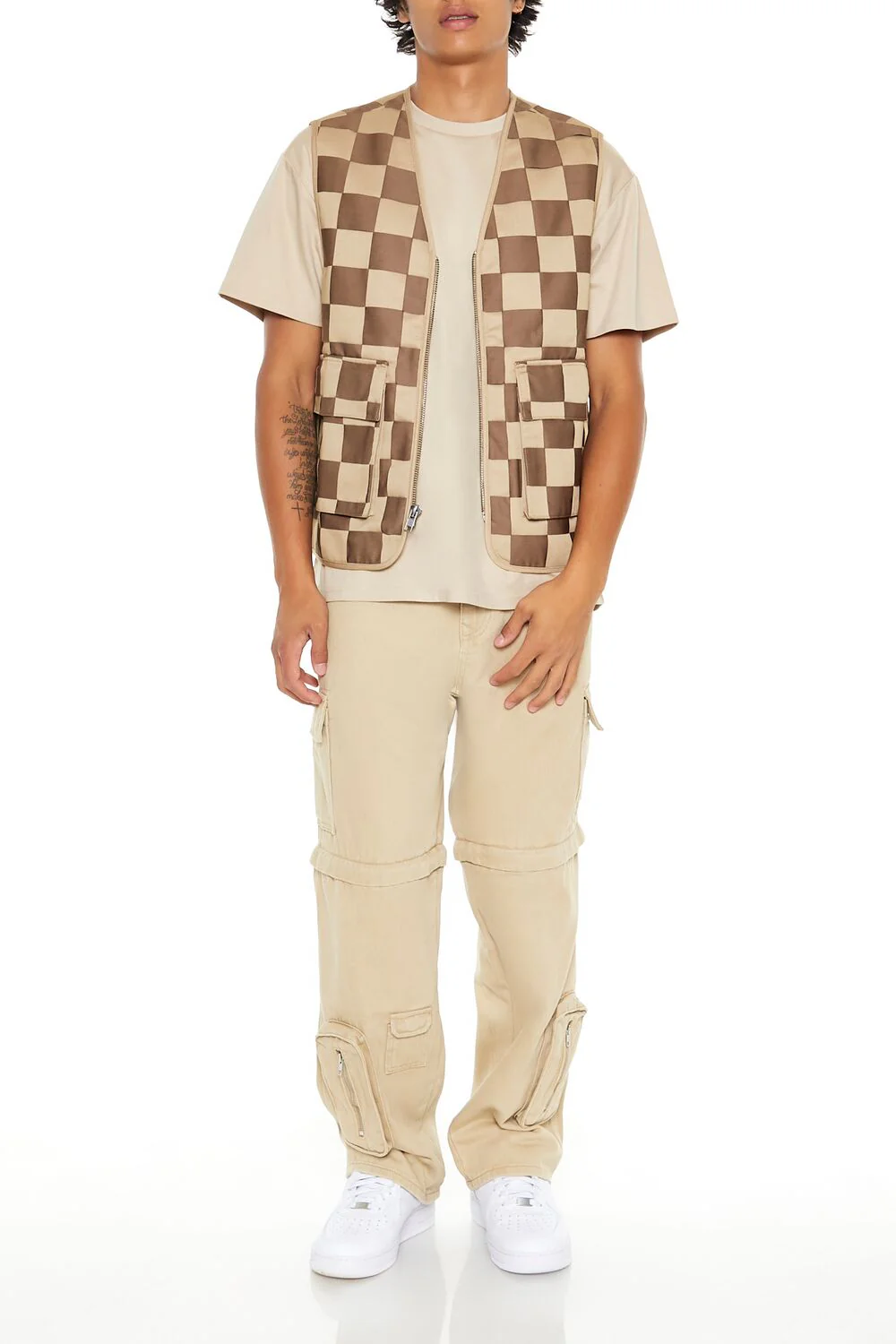 Checkered Cargo Vest - Image 8
