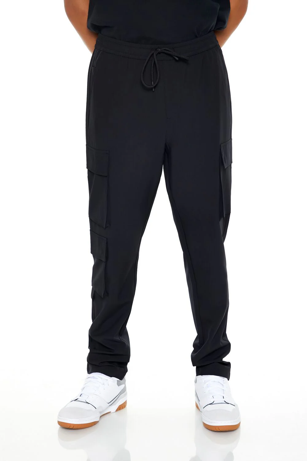 Slim-Fit Drawstring Cargo Joggers - Image 2