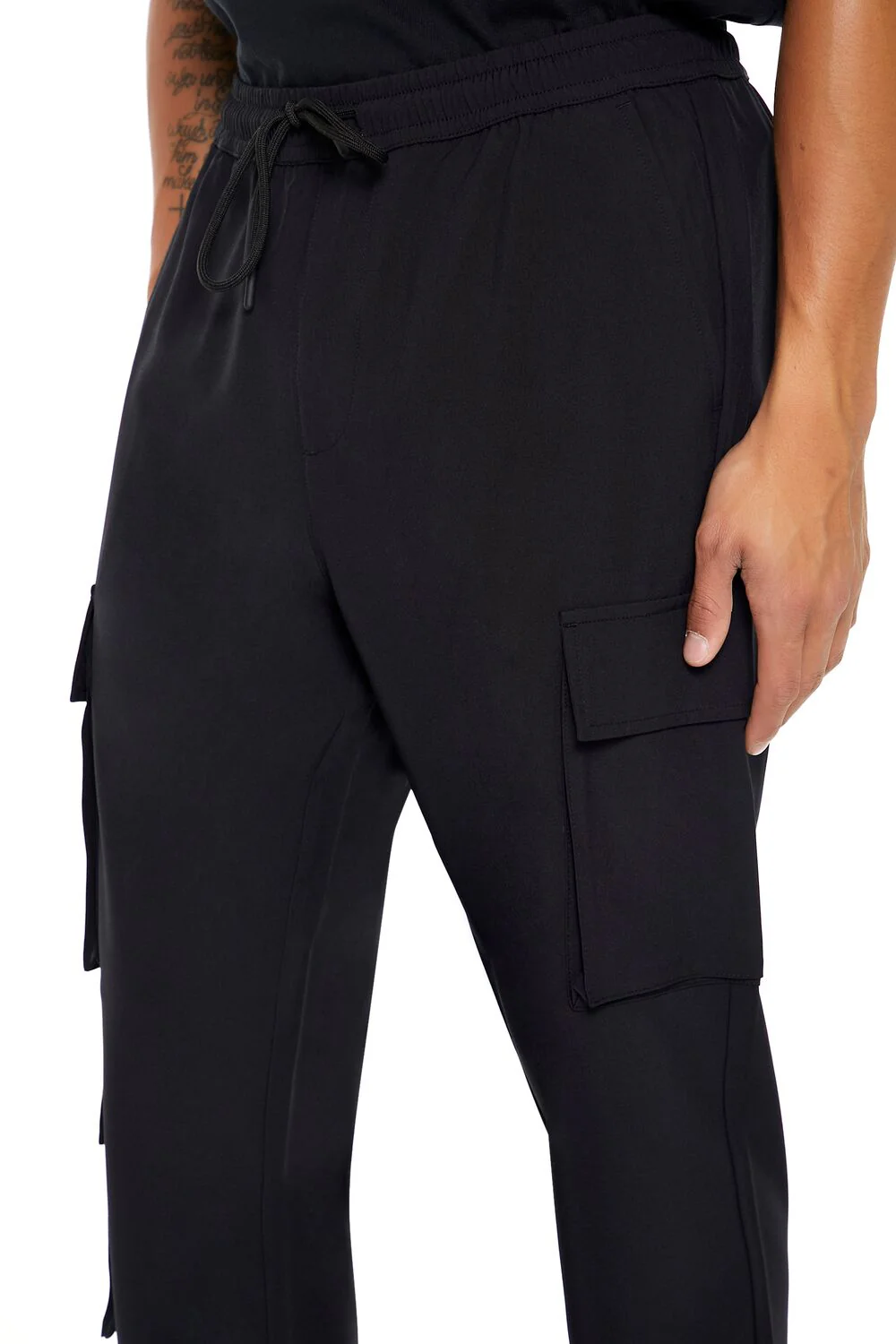 Slim-Fit Drawstring Cargo Joggers - Image 5