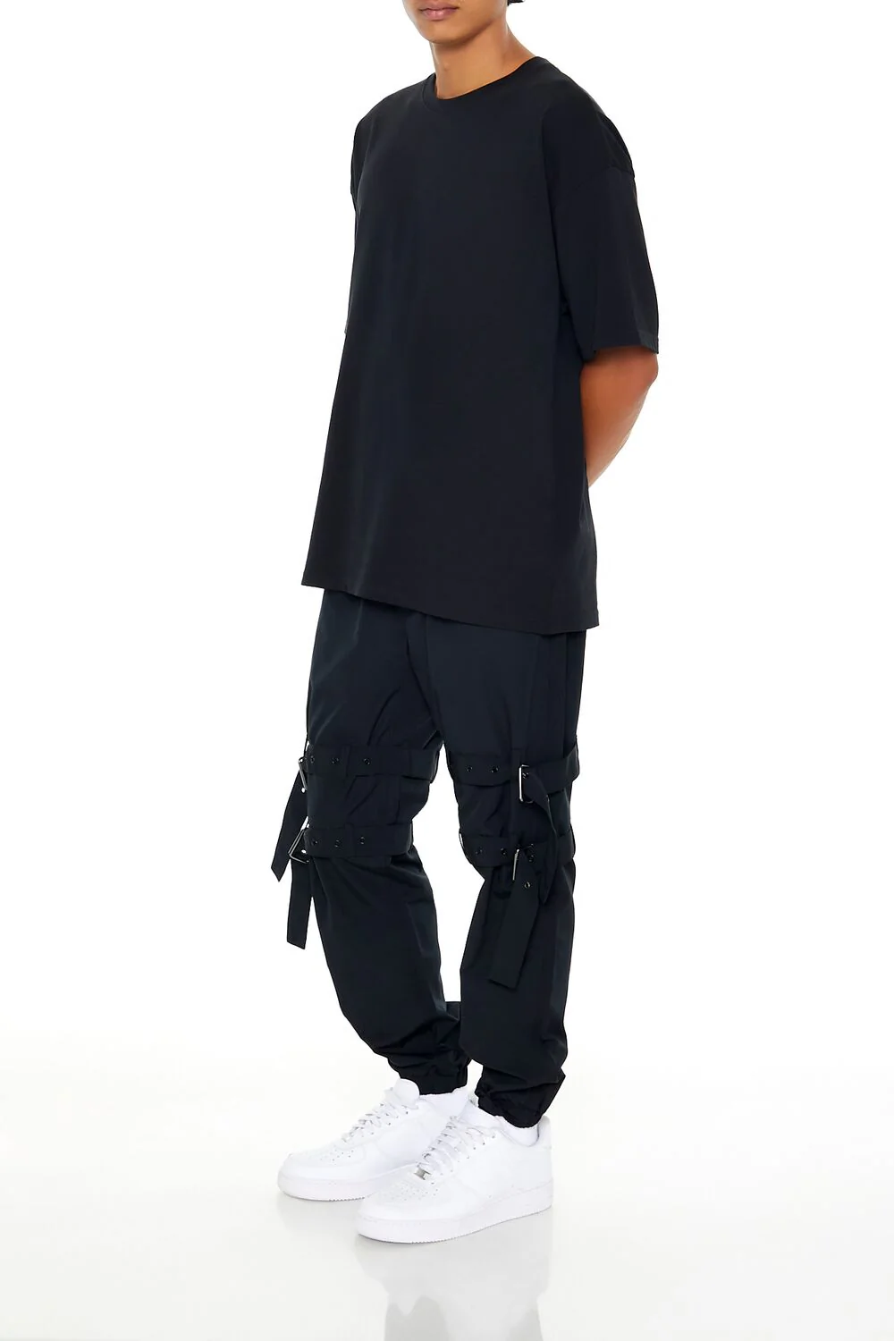Buckled Drawstring Joggers - Image 3