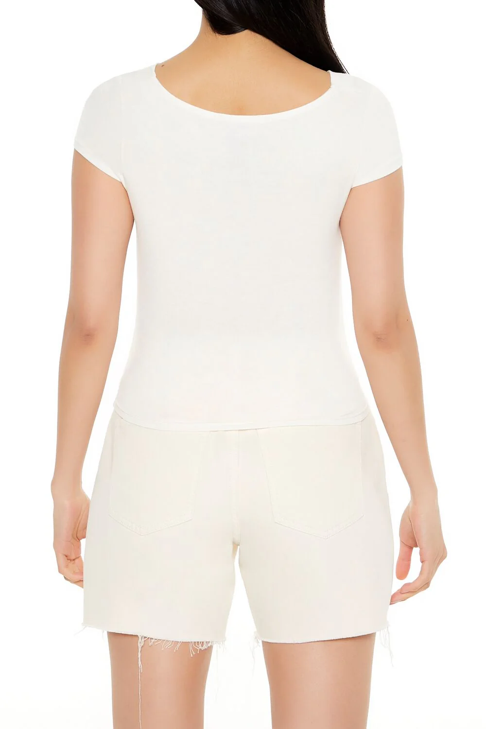 Cowl Cropped Tee - Image 6