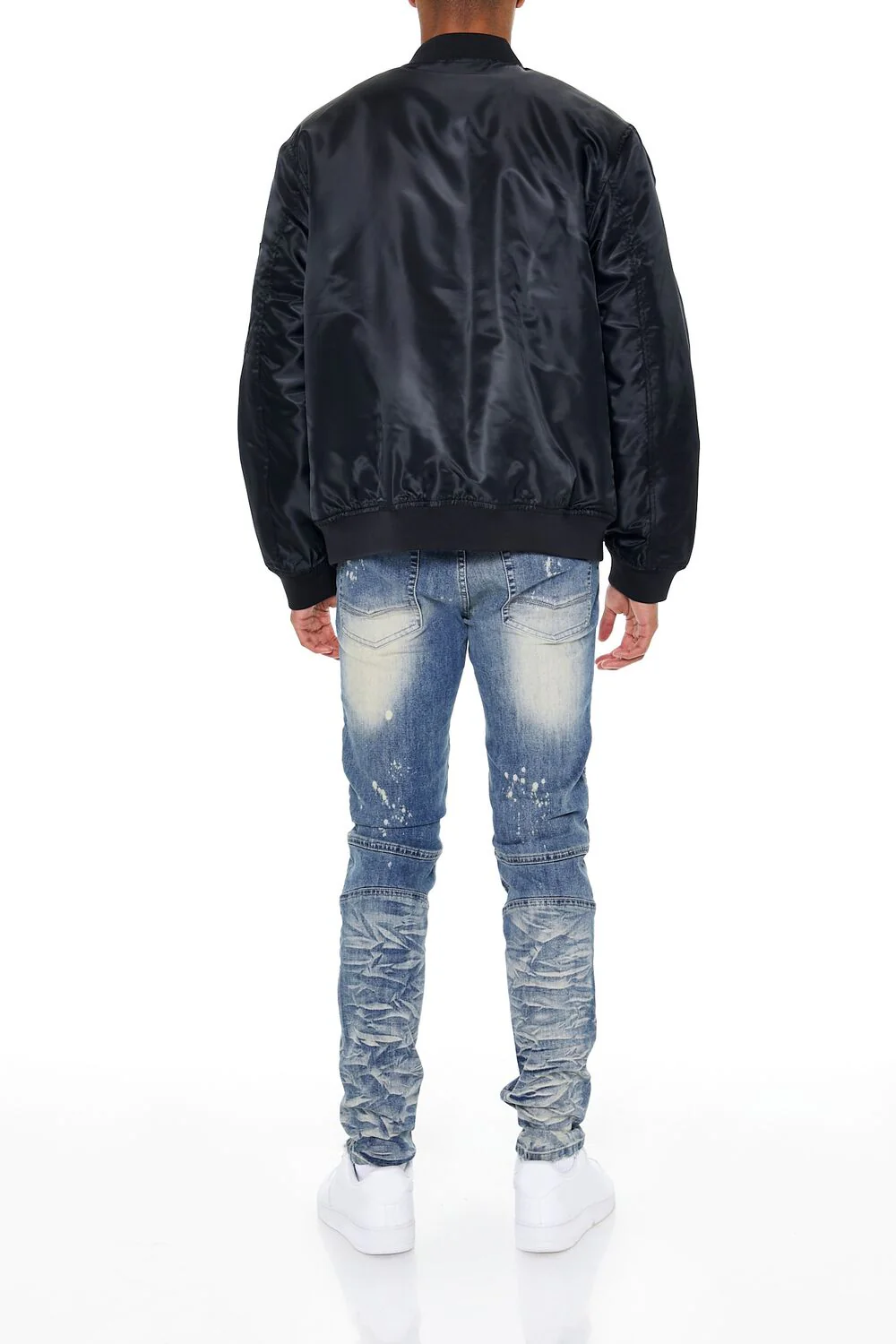 Destroyed Moto Skinny Jeans - Image 4