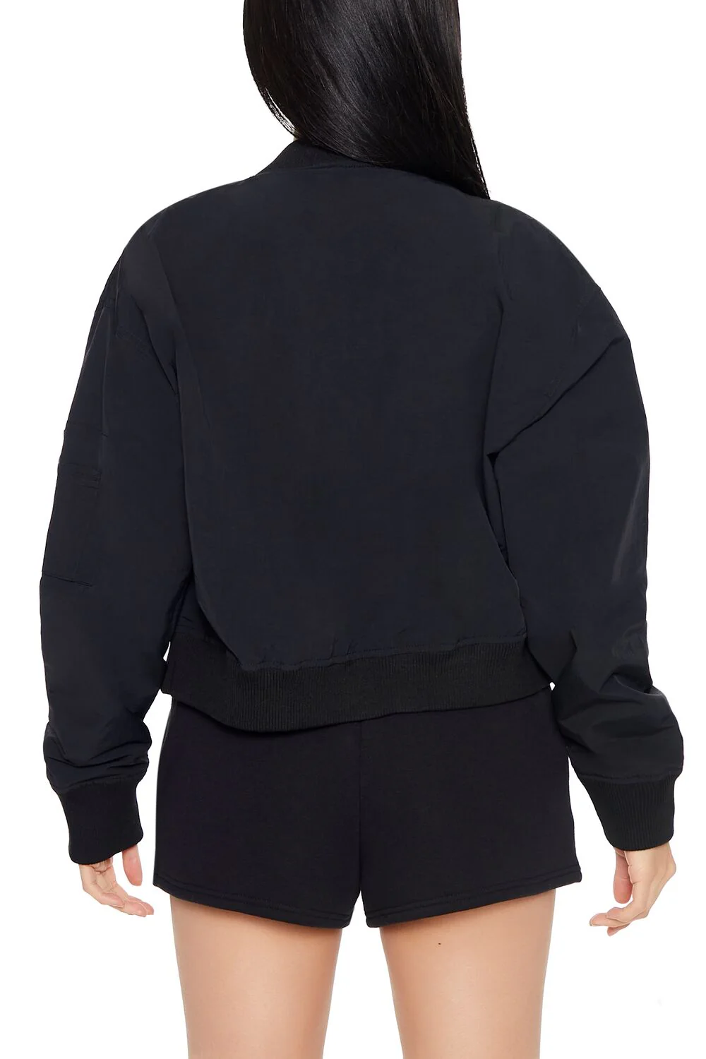 Zip-Up Cargo Bomber Jacket - Image 3