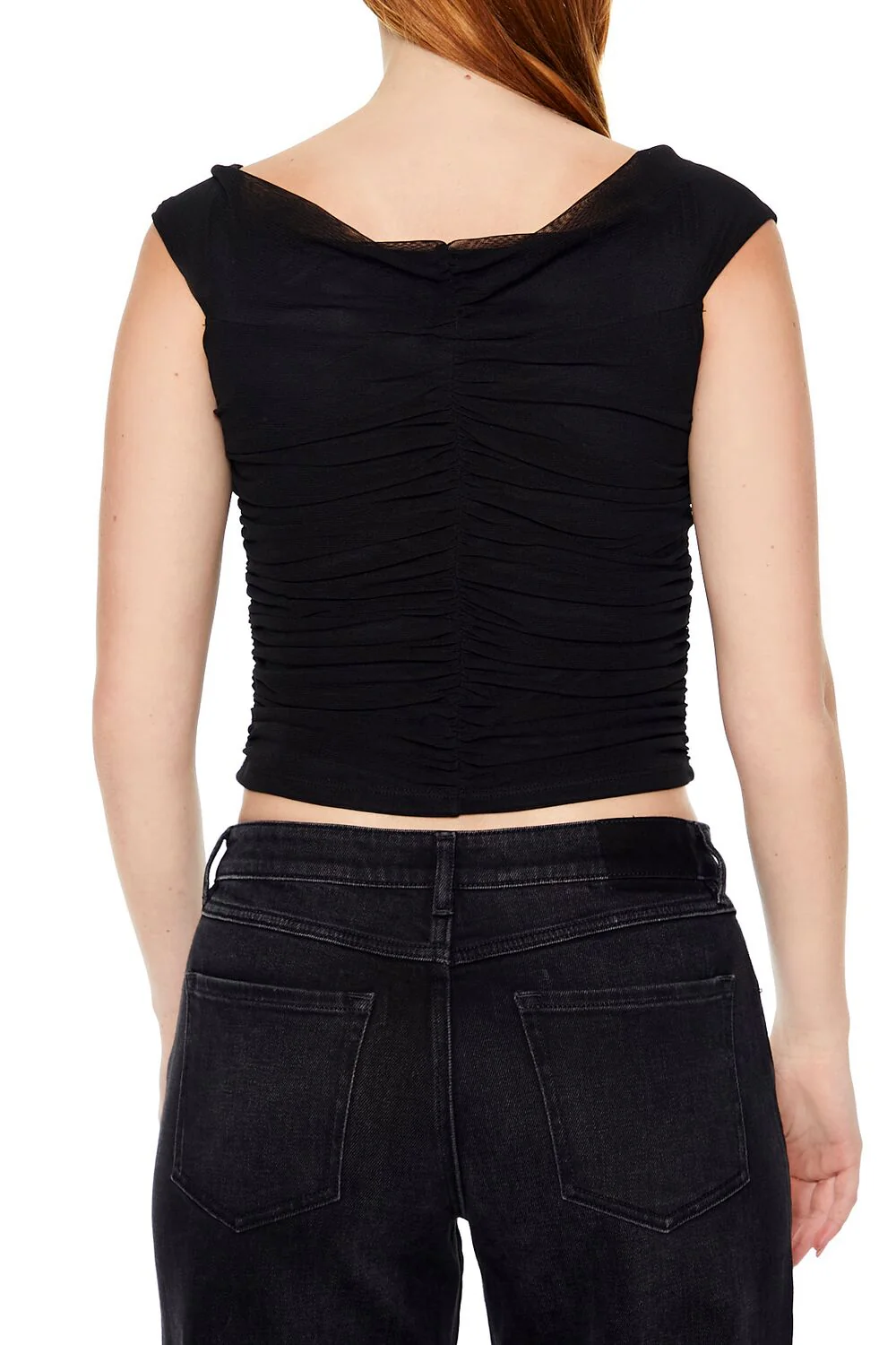 Ruched Bustier Crop Top - Image 5