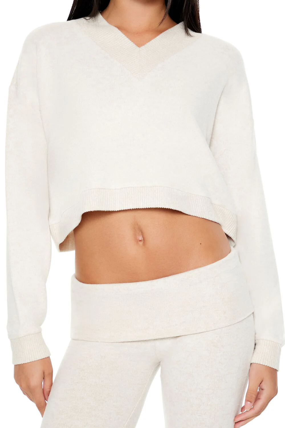 Boxy Cropped Pajama Pullover - Image 3