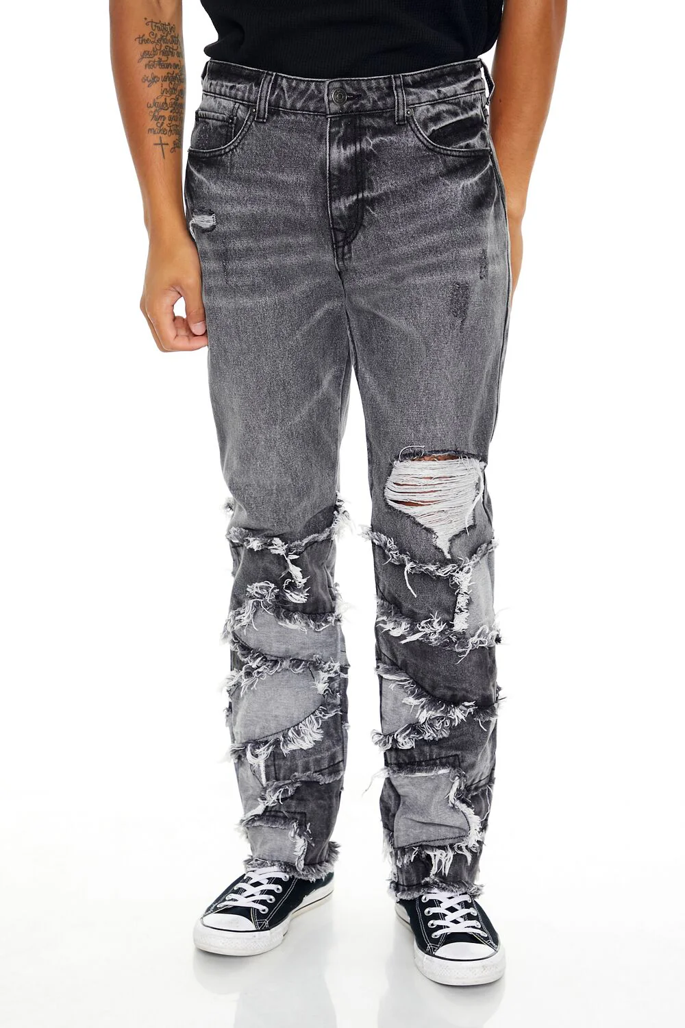Reworked Destroyed Slim-Fit Jeans - Image 2