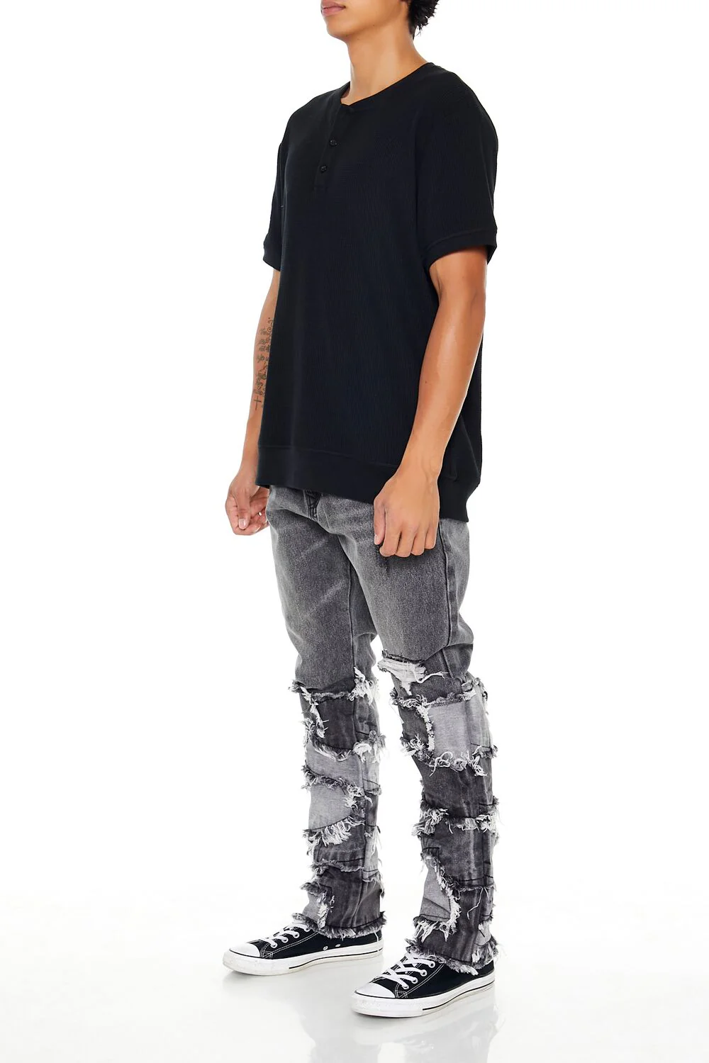 Reworked Destroyed Slim-Fit Jeans - Image 3