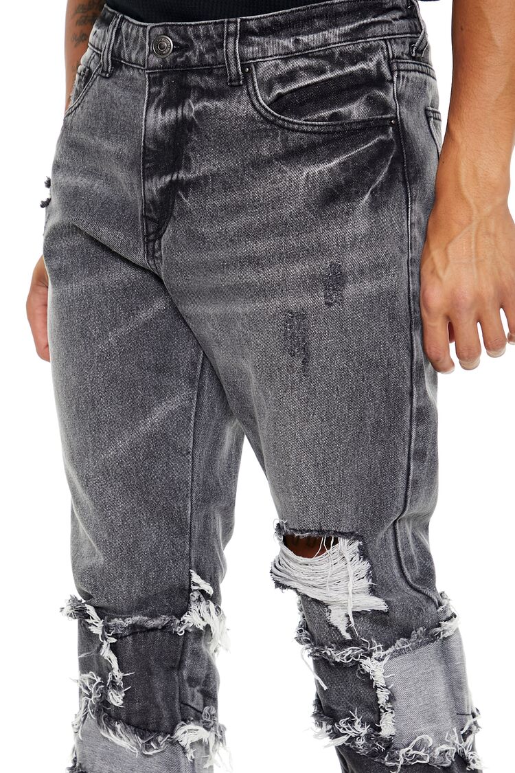 Reworked Destroyed Slim-Fit Jeans - Image 5