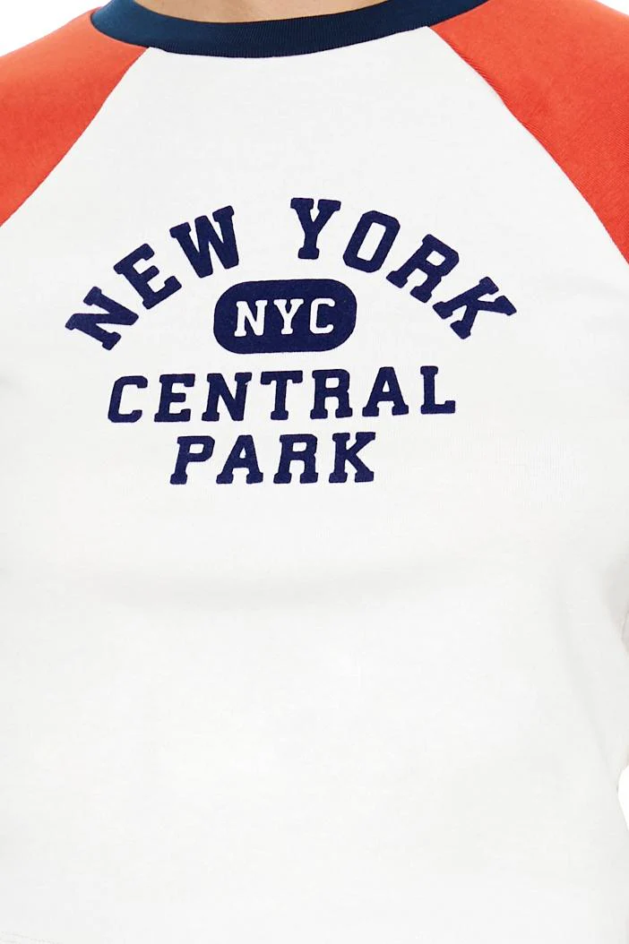 New York Cropped Raglan Tee - Image 3