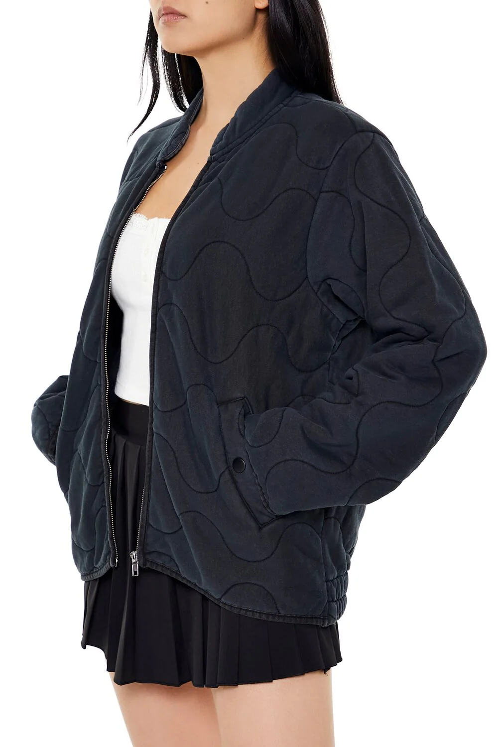 Quilted Zip-Up Jacket - Image 4