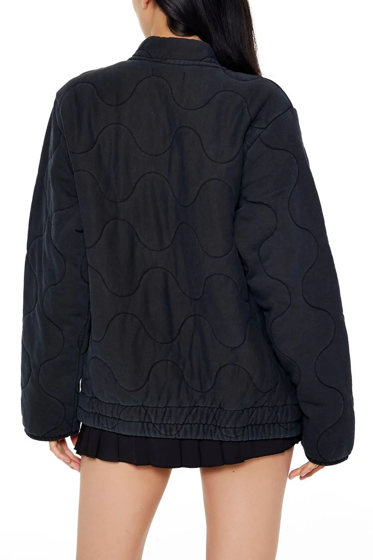 Quilted Zip-Up Jacket - Image 5