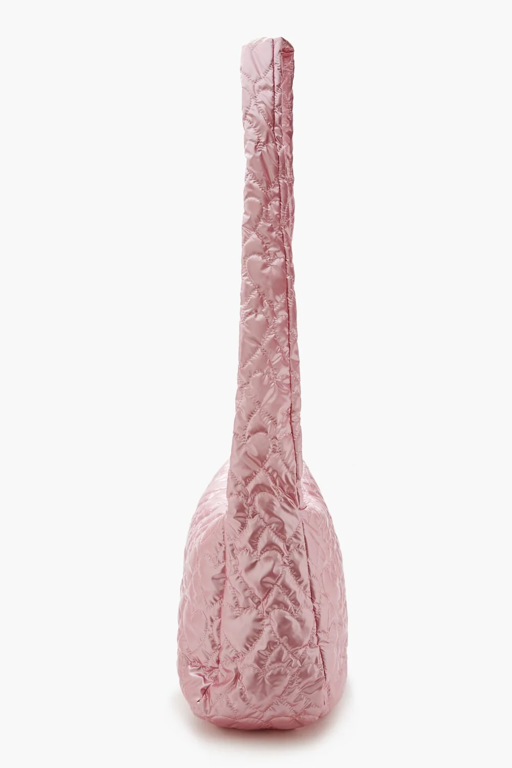 Metallic Heart-Quilted Shoulder Bag - Image 3