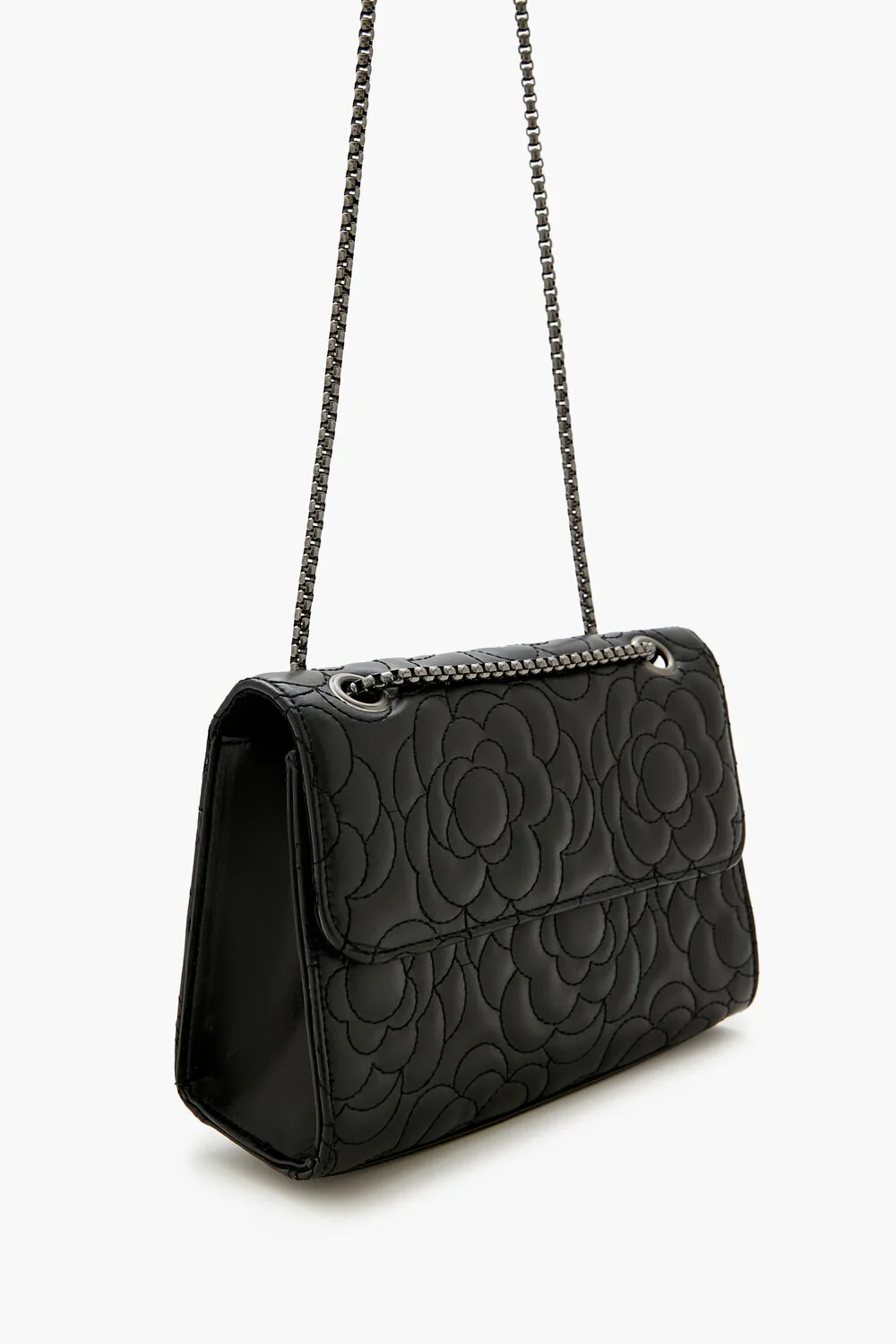 Floral-Quilted Crossbody Bag - Image 3