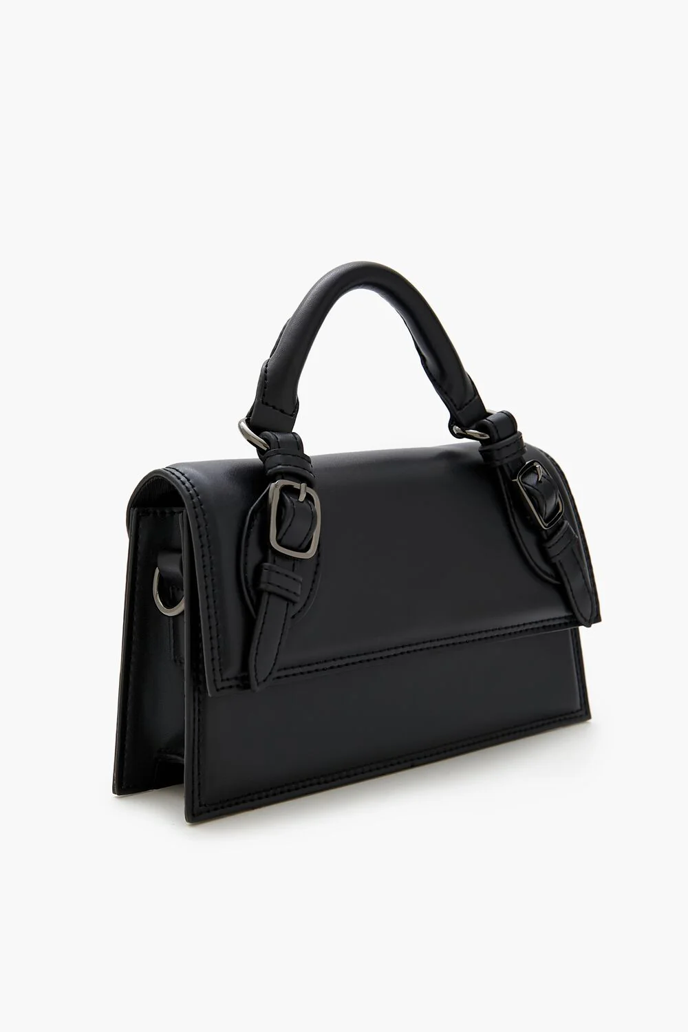 Buckled Faux Leather Crossbody Bag - Image 3