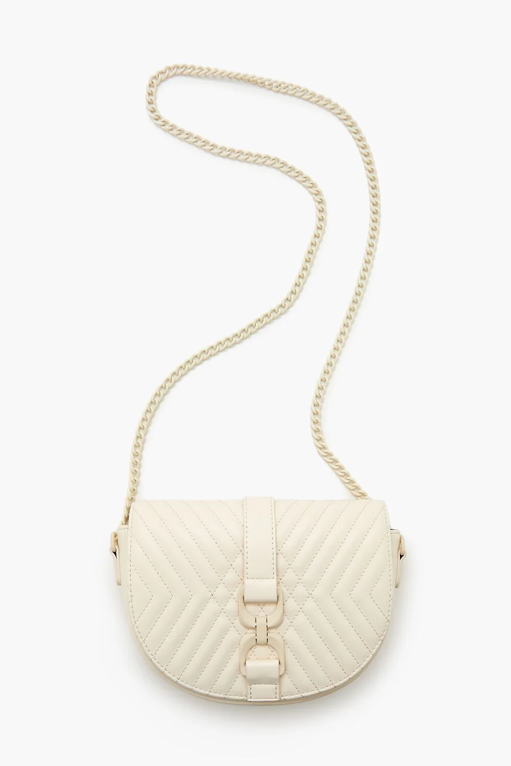 Quilted Crescent Crossbody Bag - Image 6
