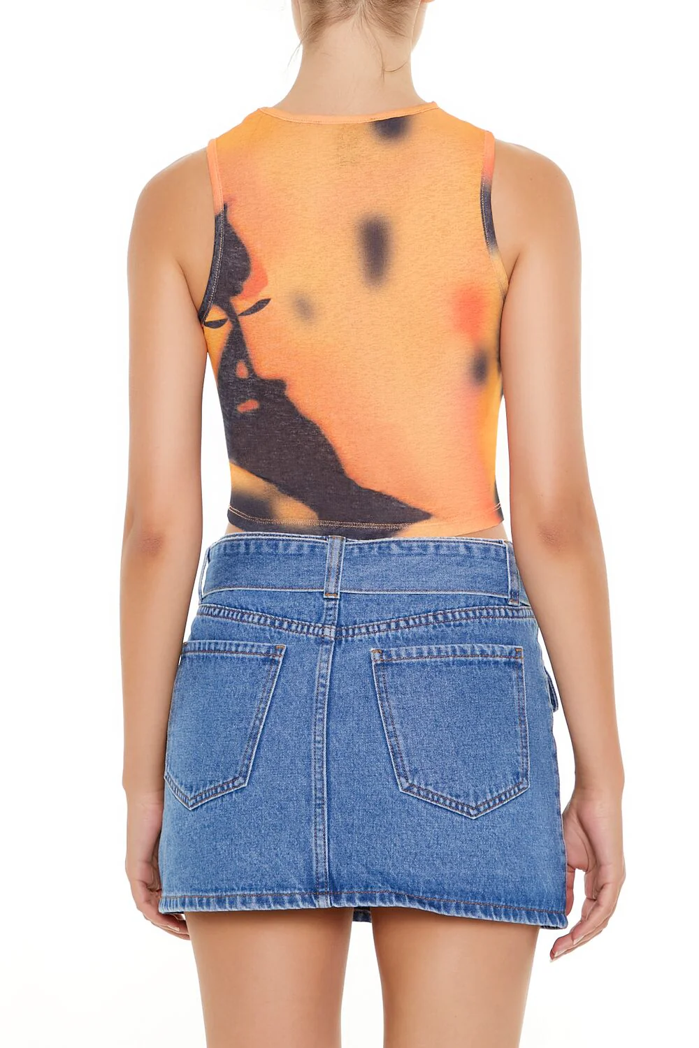 Cropped Tie-Dye Tank Top - Image 6