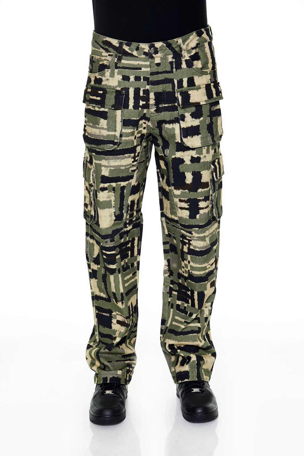 Geo Straight Cargo Pants - Image 2