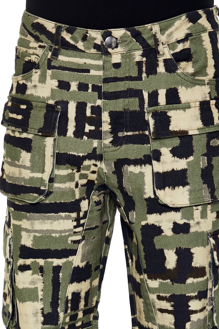 Geo Straight Cargo Pants - Image 5