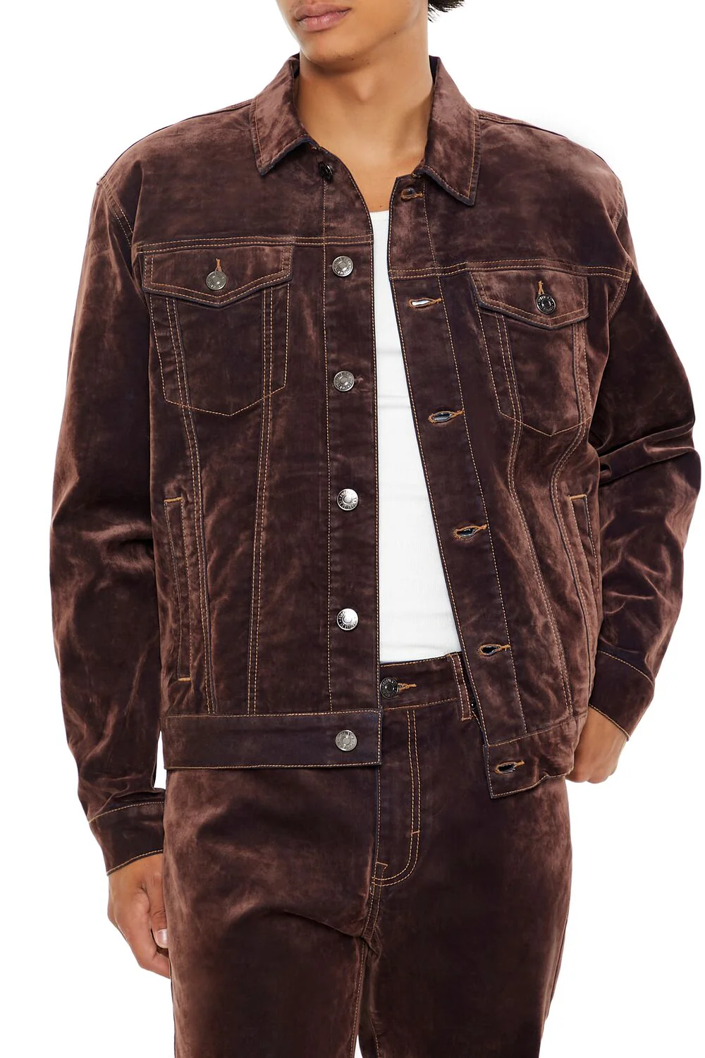 Textured Trucker Jacket - Image 2