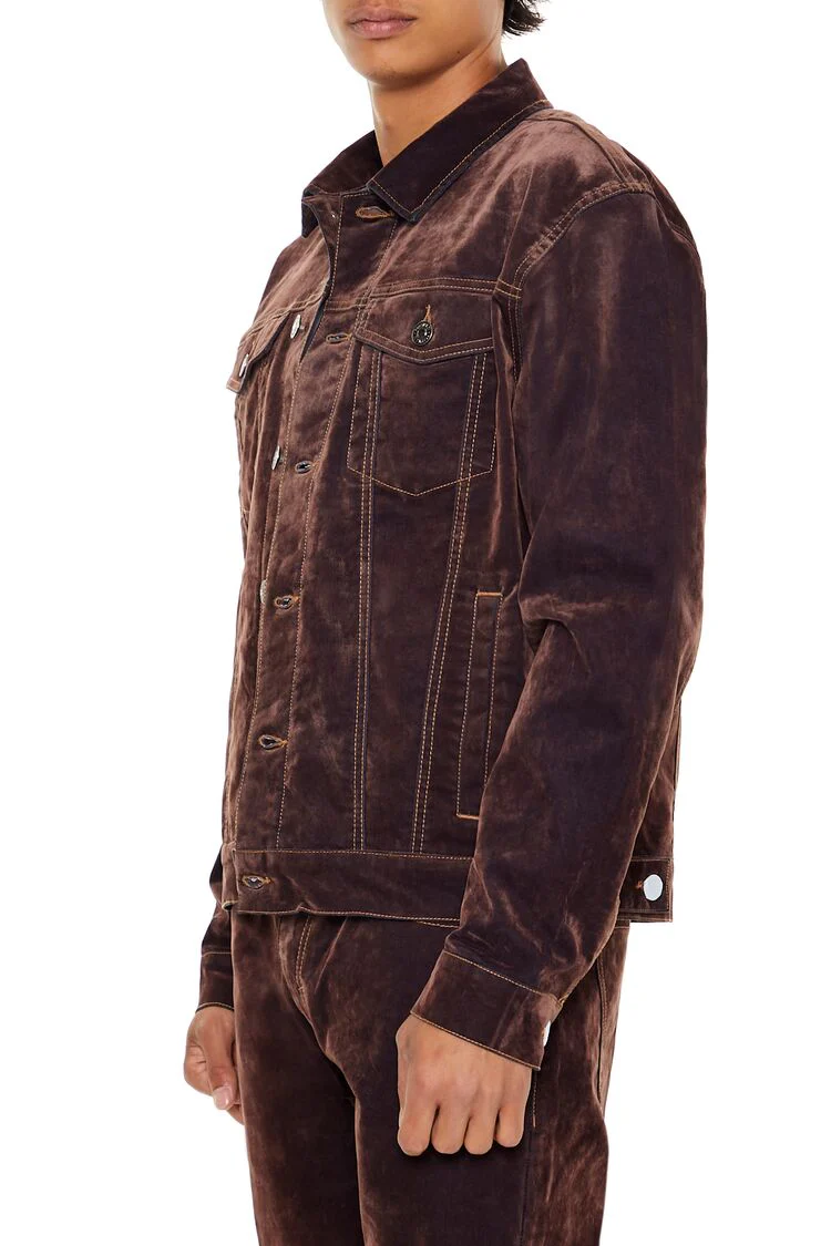 Textured Trucker Jacket - Image 3
