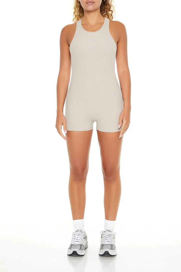 Active Racerback Cutout Romper - Image 6