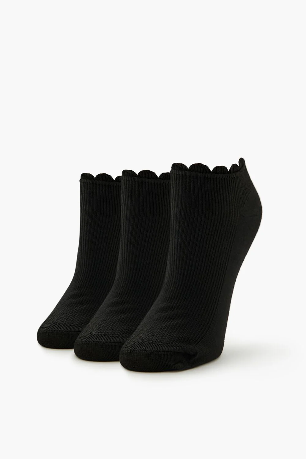 Ruffle-Trim Ankle Socks Set - 3 pack - Image 4